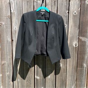 Express open lined black blazer size 6